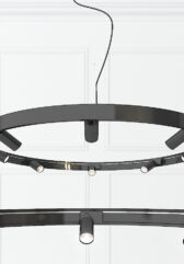 Linowa seria żyrandoli Superloop Lamp