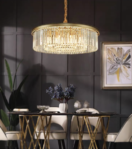 Подвесная серия люстр в классическом стиле Modern Crystal Gold