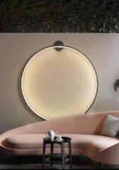 Round Led Black D - 1000