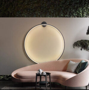 Round Led Black D - 1000